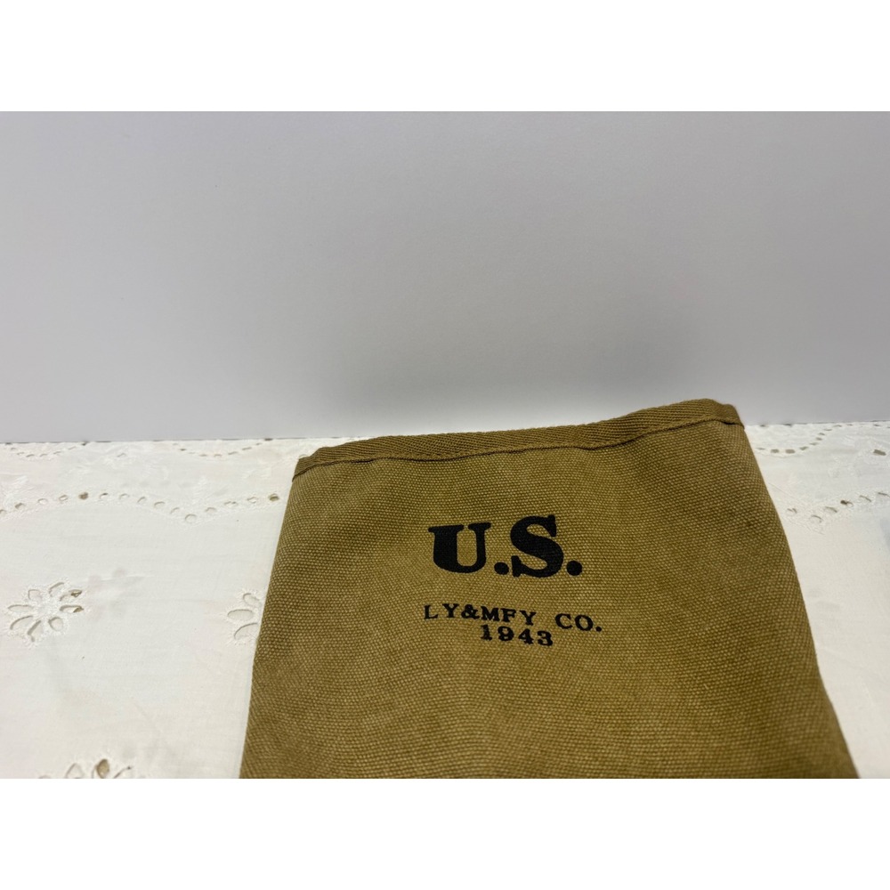 US Military Canvas Gaiters Marked 1943 & Ammunition Pouch 1942 Set - Picture 2 of 11